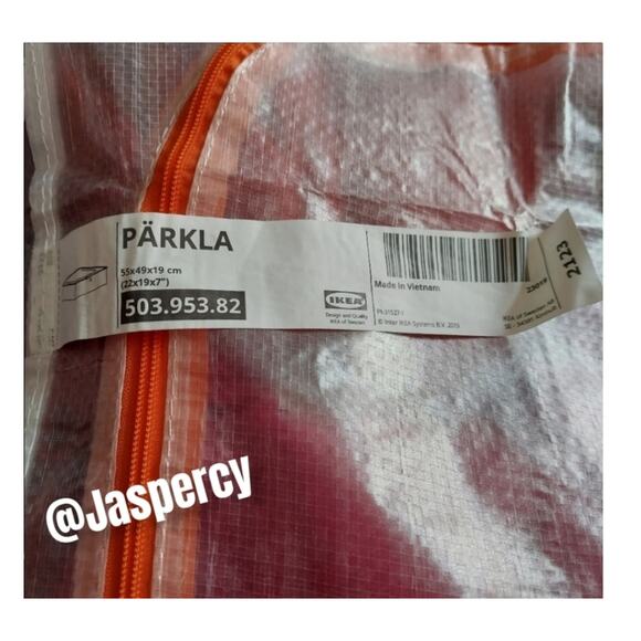 IKEA PÄRKLA Set of Four (4) Roomy Sturdy Storage Reusable Case Tote Travel Cube - Picture 6 of 15